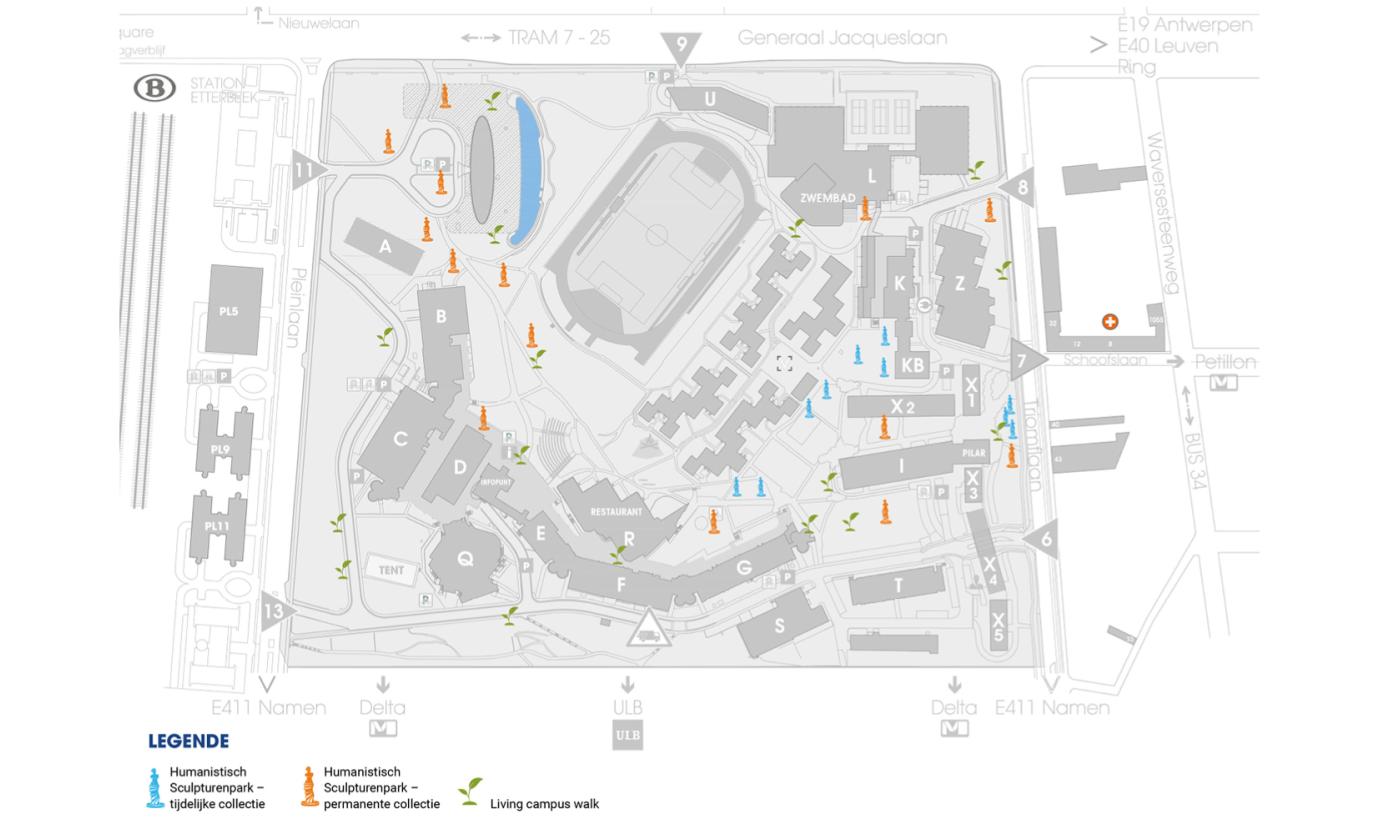 2022_Living Campus Walk_Overzichtskaart_Etterbeek_VUB