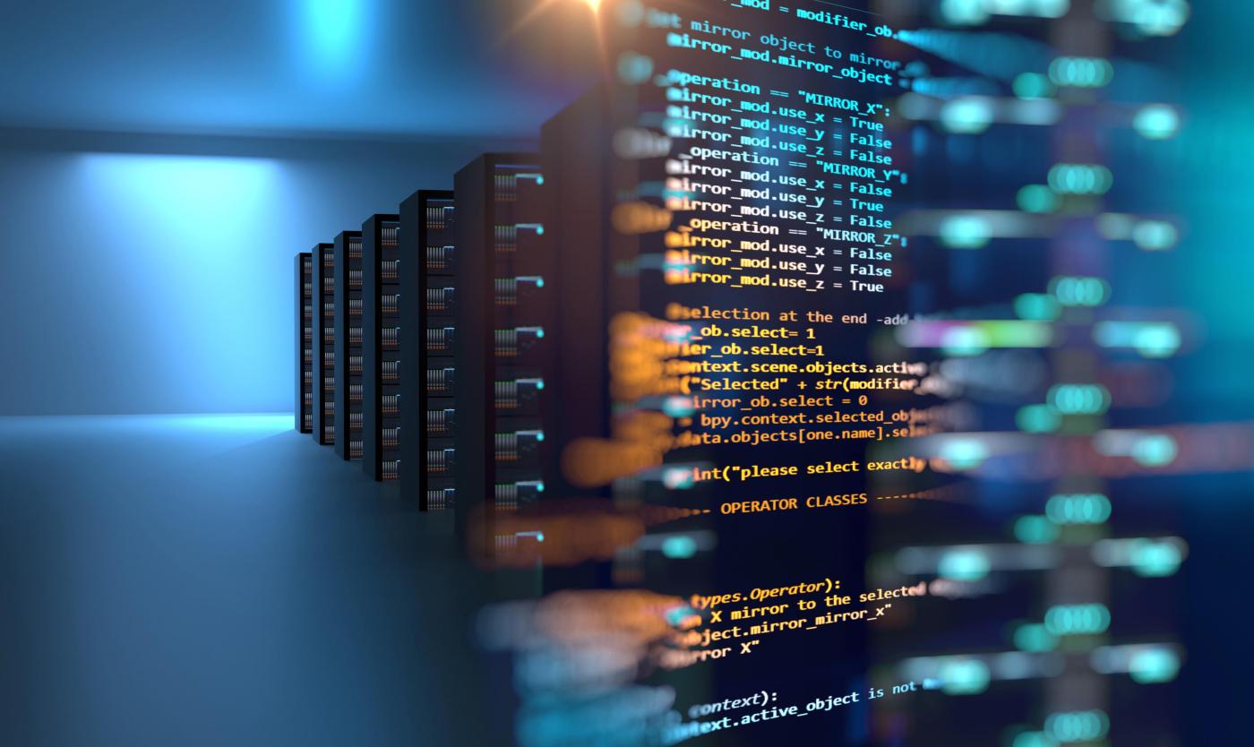 2022_Server room 3d illustratie met node_Base programmering data design element_S_1024337071 2022_Server room 3d illustratie met node_Base programmering data design element_S_1024337071