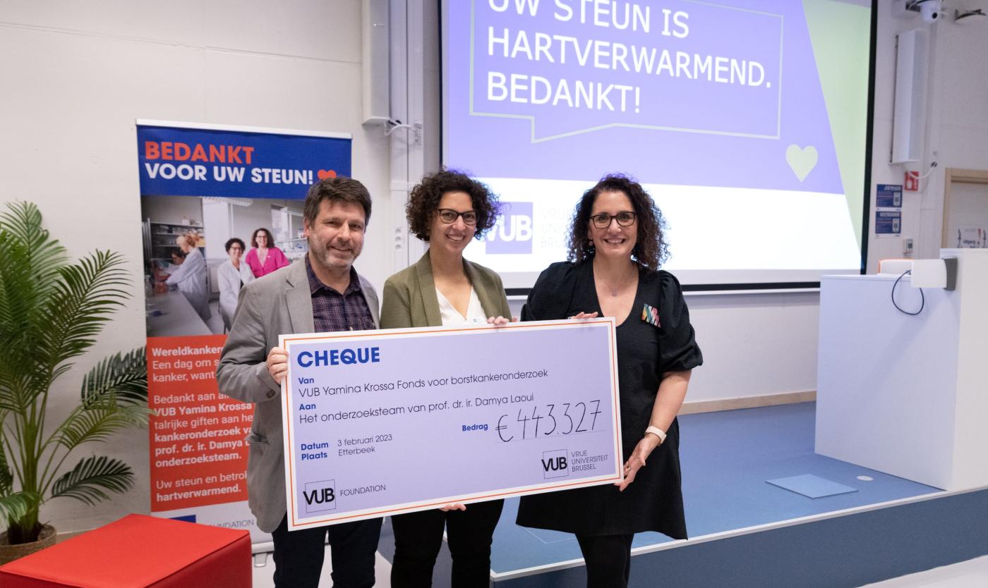 Uitreiking cheque Wereldkankerdag Wereldkankerdag 2023