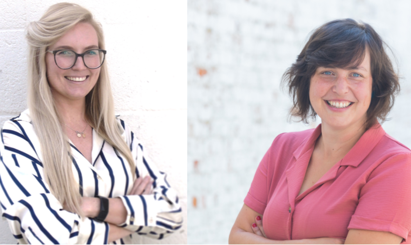 Onderzoeker Freya Häusserman en prof. Liesbeth De Donder