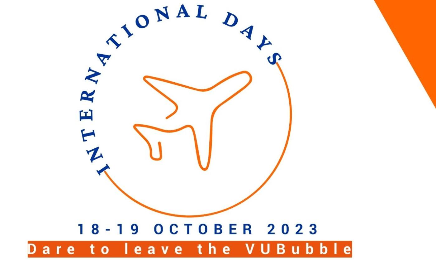 Logo with airplane for International Days