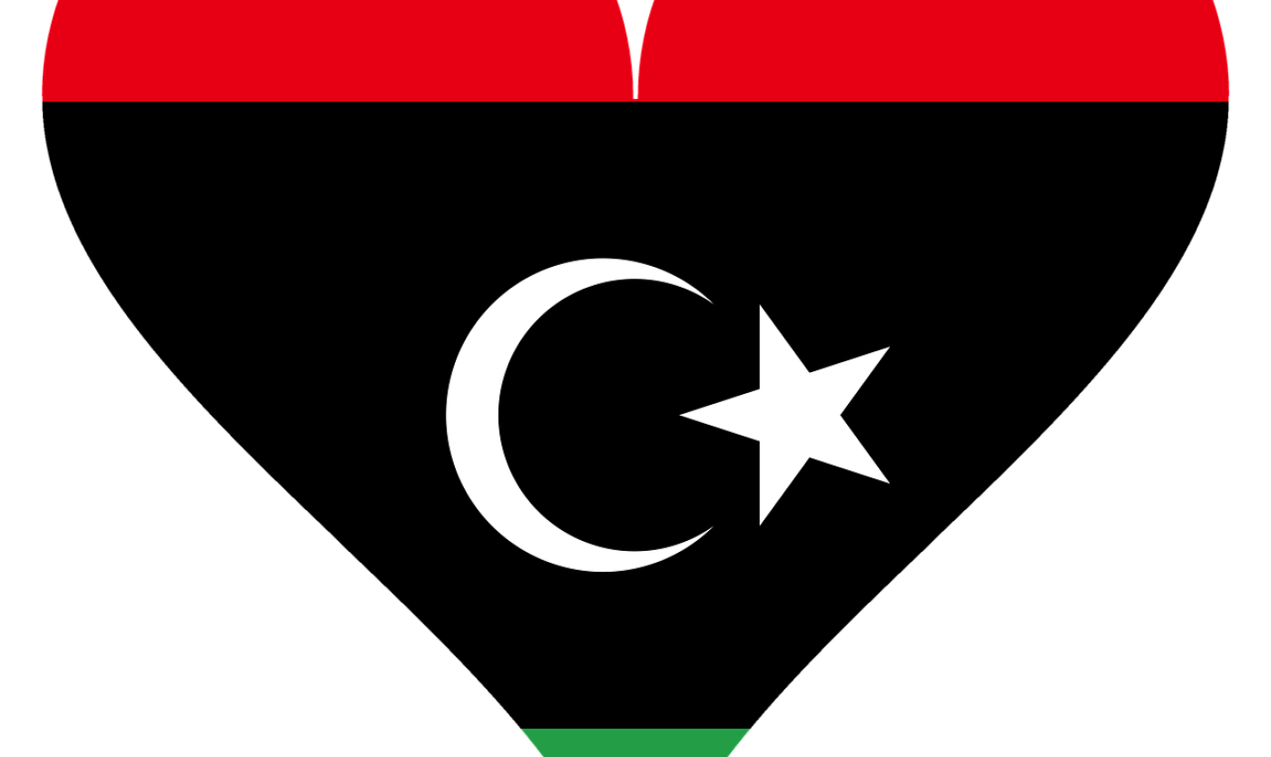 Libya flag Libya flag in heart shape