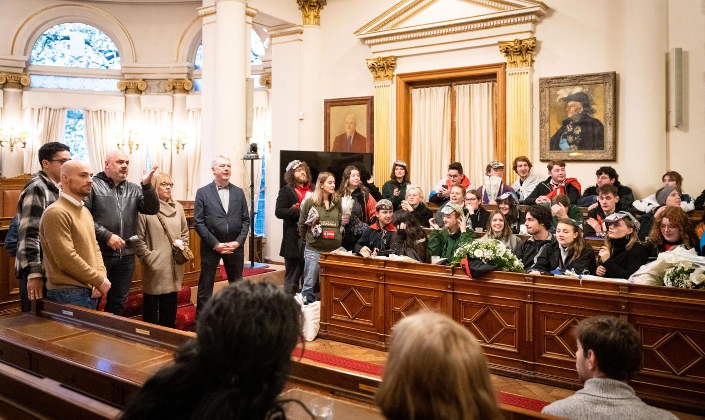 Saint V in het stadhuis van Elsene