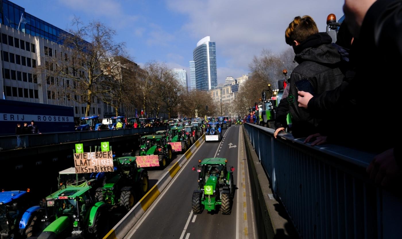 Boerenprotest in Brussel