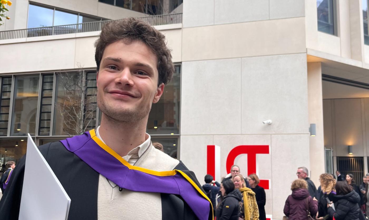Hendrik De Pol, LSE graduate Hendrik De Pol graduating from LSE