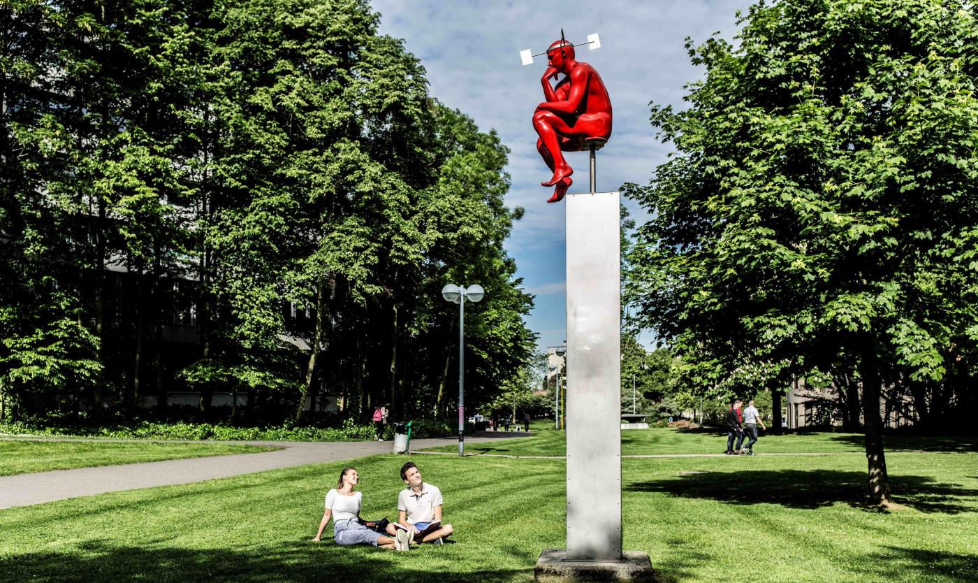 Studenten bij De Denker