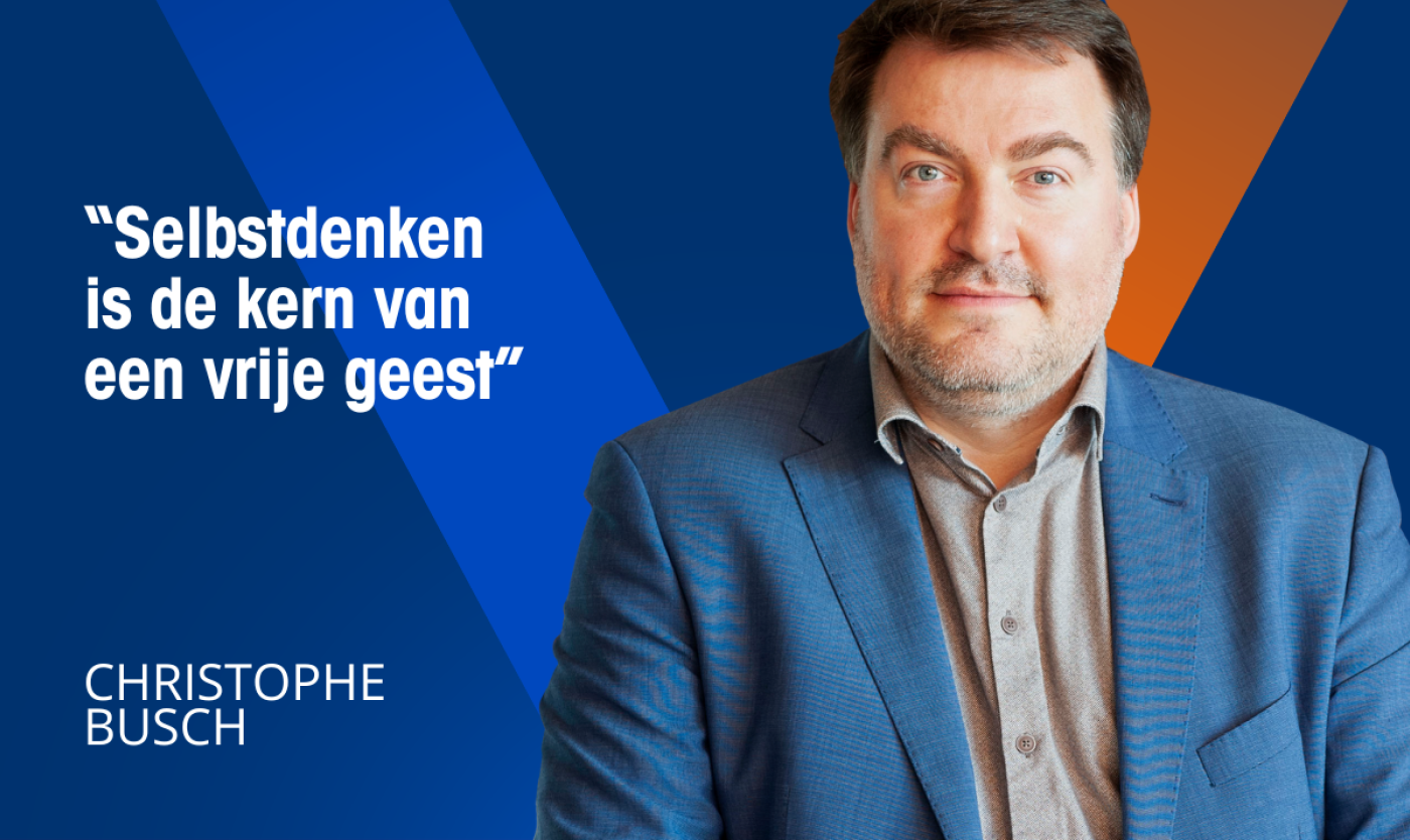 Quote door Christophe Bush voor Feest van de Vrije Geest