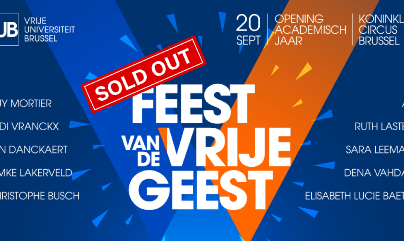 Feest van de Vrije Geest SOLD OUT Feest van de Vrije Geest SOLD OUT