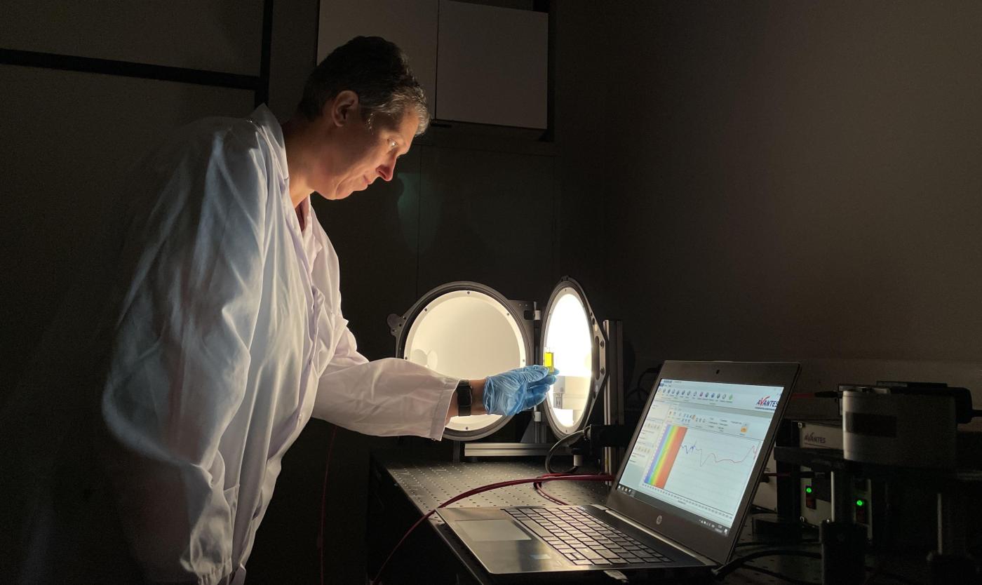 Spectroscopy demo at the workshop.
