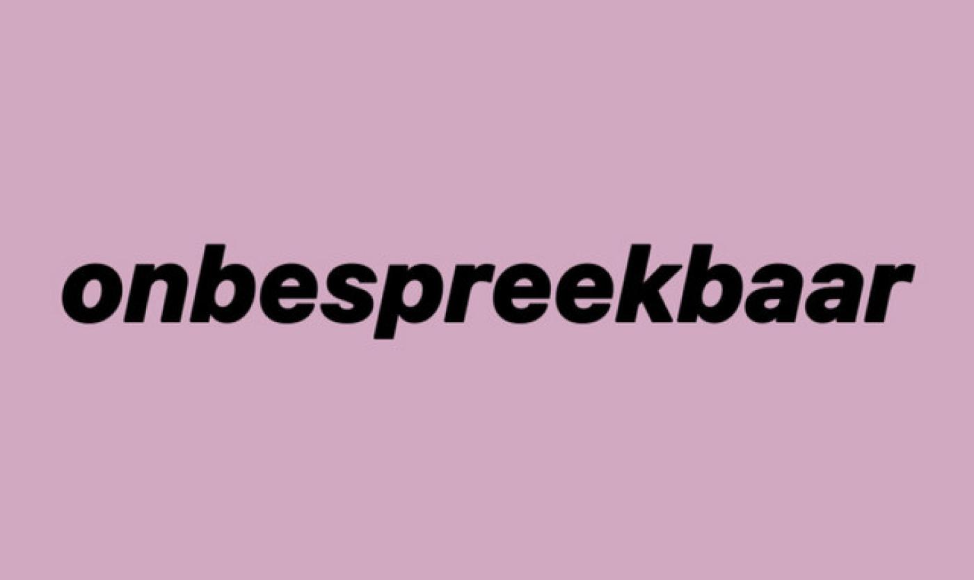 Onbespreekbaar logo