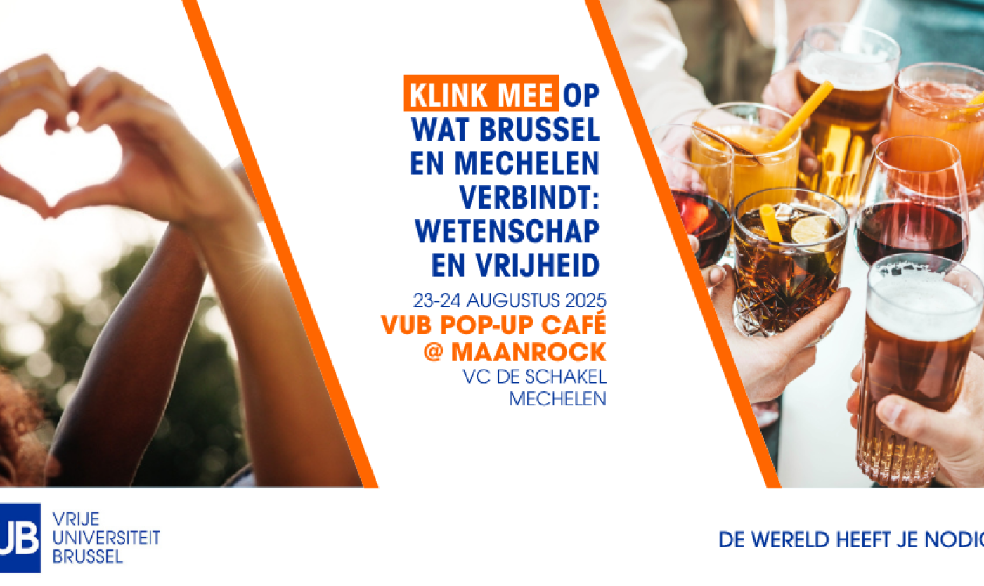 Campagnebeeld VUB pop-up café