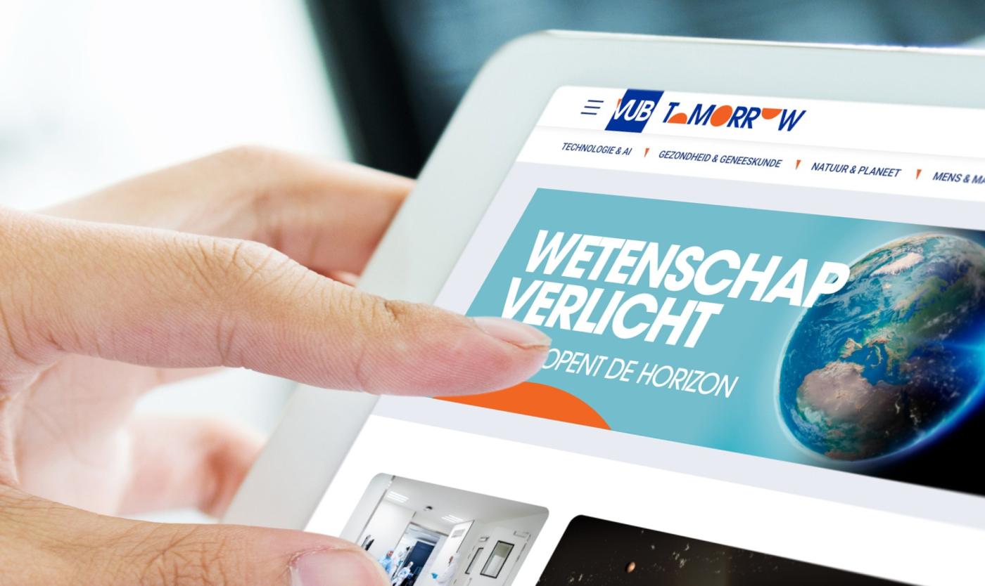 nieuw digitaal magazine VUB Tomorrow