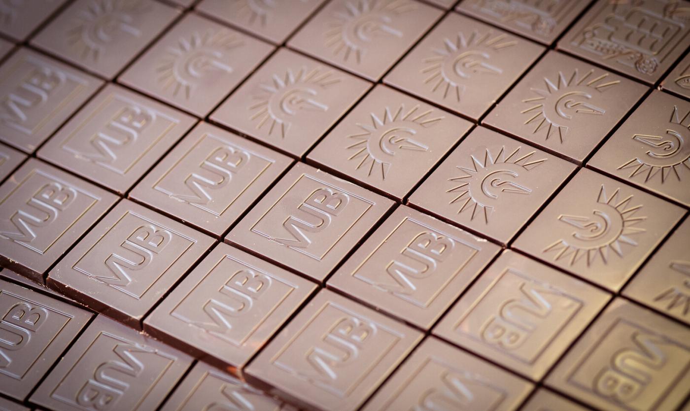 VUB chocolade, geproduceerd in de Fermented Food Pilot Plant