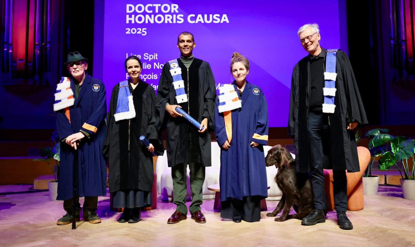 Ever Meulen, Amélie Nothomb, Stromae, Lize Spit en François Schuiten