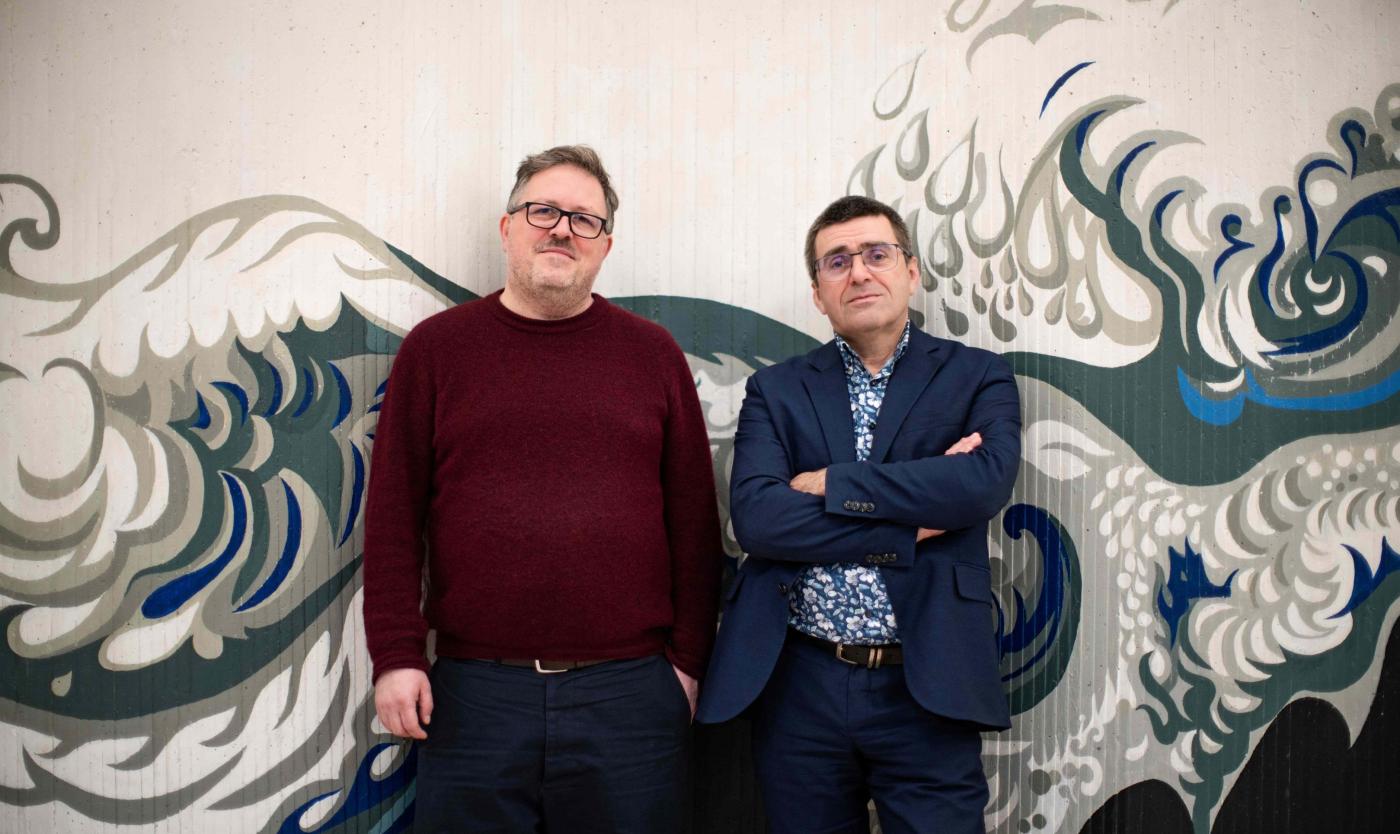 Bart Sibiel en Iwein Bayens van de dienst Infrastructuur