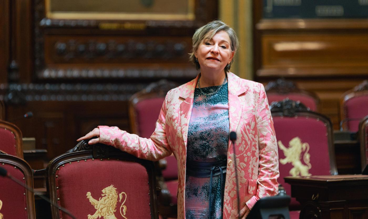 Katia Segers in de Senaat