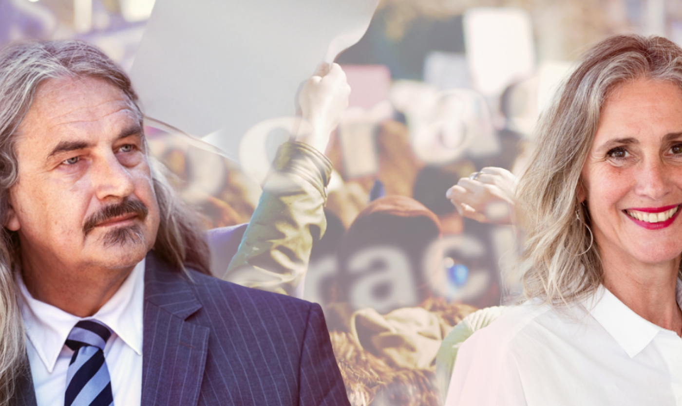 Ilja Leonard Pfeijffer en Karen Celis