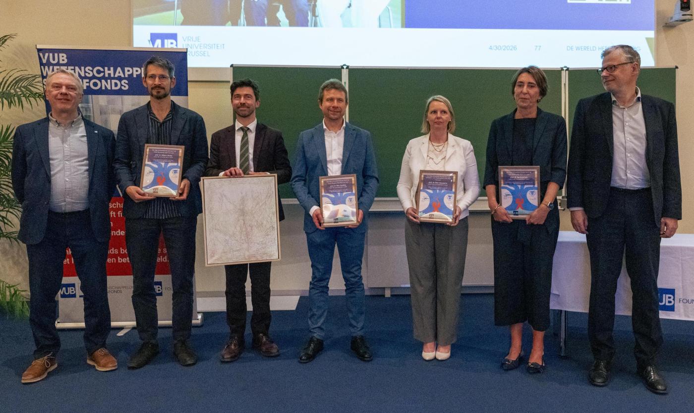 Laureaten met VUB Wetenschapsprijzen
