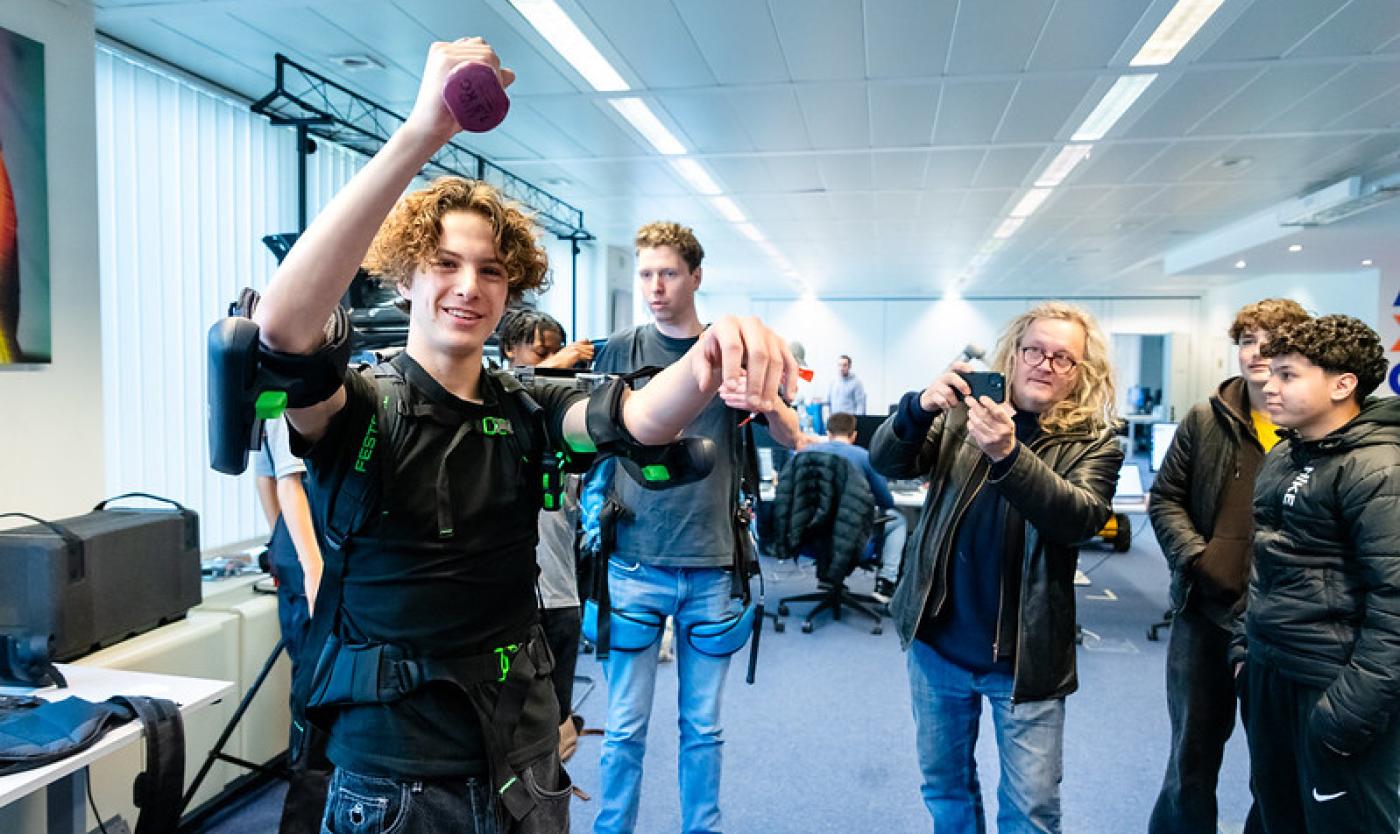 Studenten testen VR