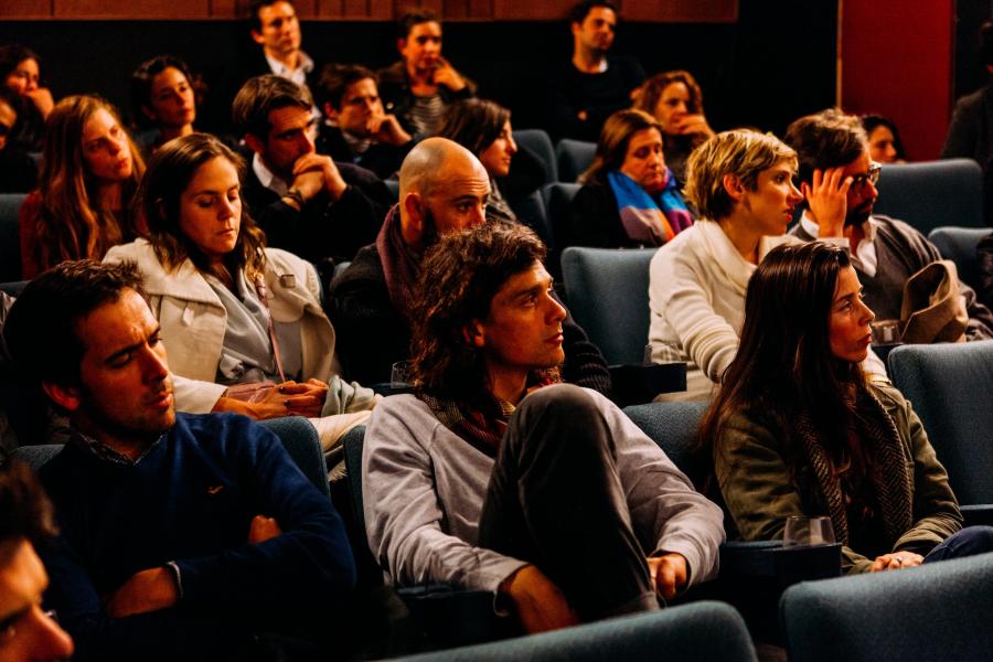 Publiek tijdens lezing