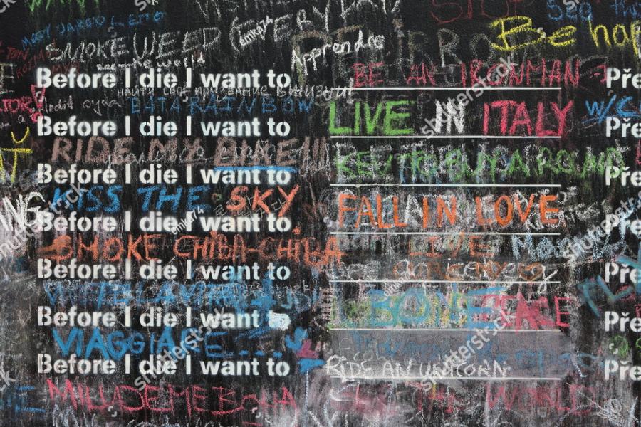 'Before I Die'-muur