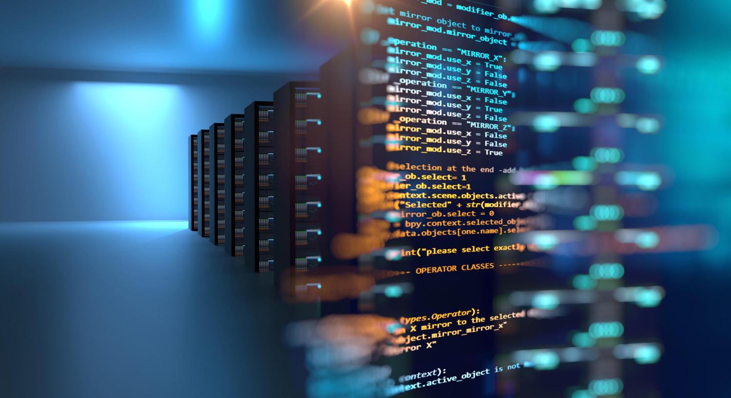 2022_Server room 3d illustratie met node_Base programmering data design element_S_1024337071 2022_Server room 3d illustratie met node_Base programmering data design element_S_1024337071