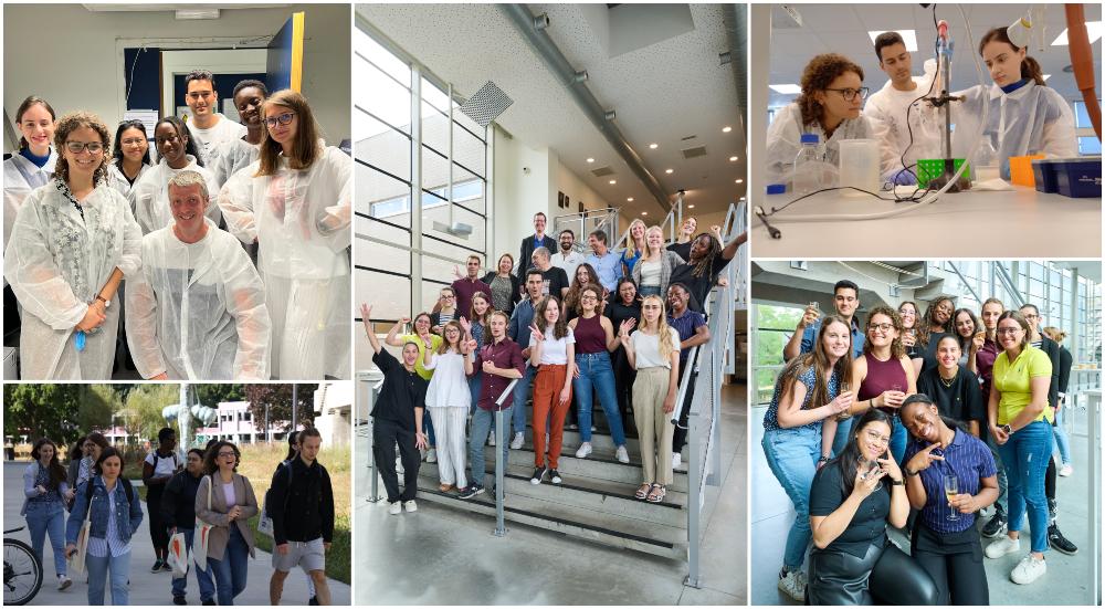 Een collage van foto's van Biotech Summer School 2022 biotech summer school