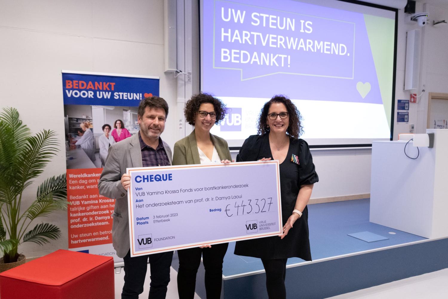Uitreiking cheque Wereldkankerdag Wereldkankerdag 2023
