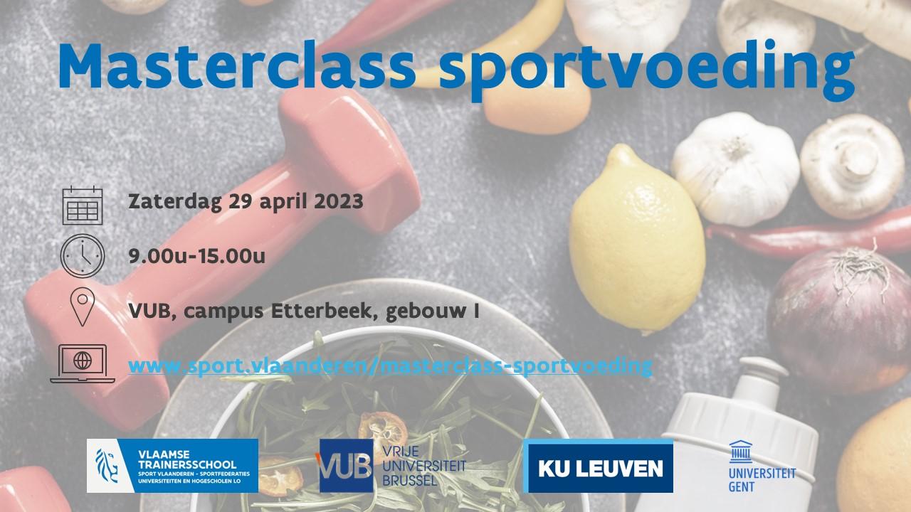 Affiche masterclass sportvoeding