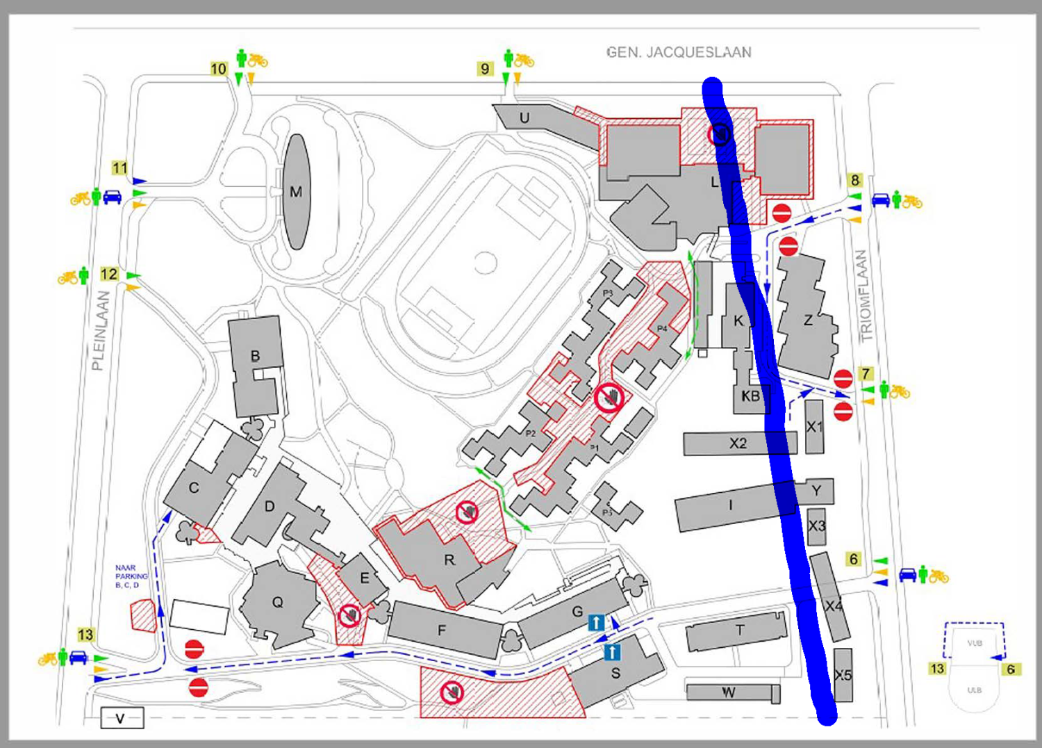 public private campus public_private_parking_campus_Etterbeek