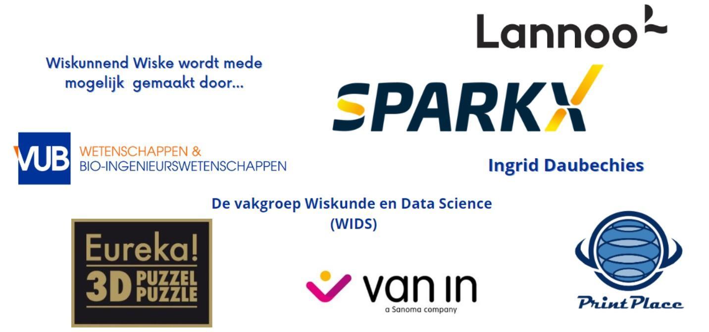 Banner logo sponsor wiskunnend wiske