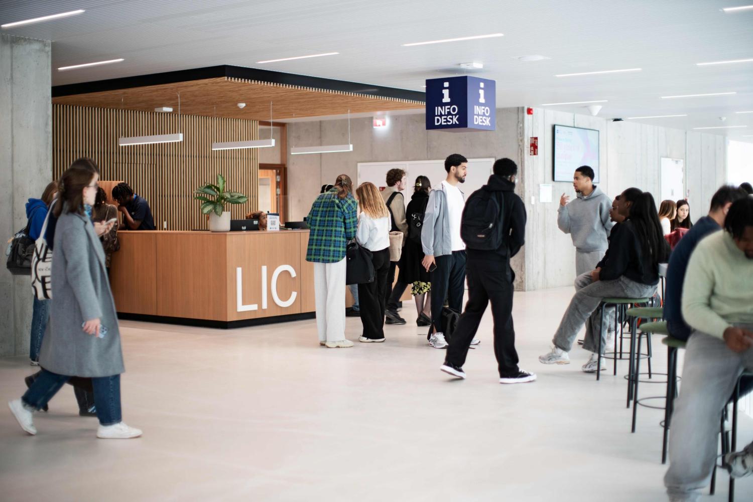 Infodesk van het LIC Infodesk van het LIC