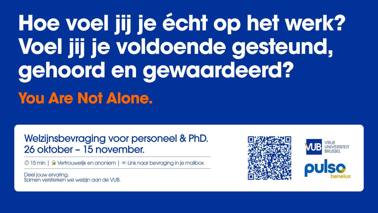 Welzijnsbevraging voor personeel en PhD