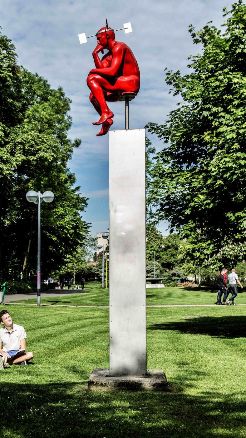 Studenten bij De Denker
