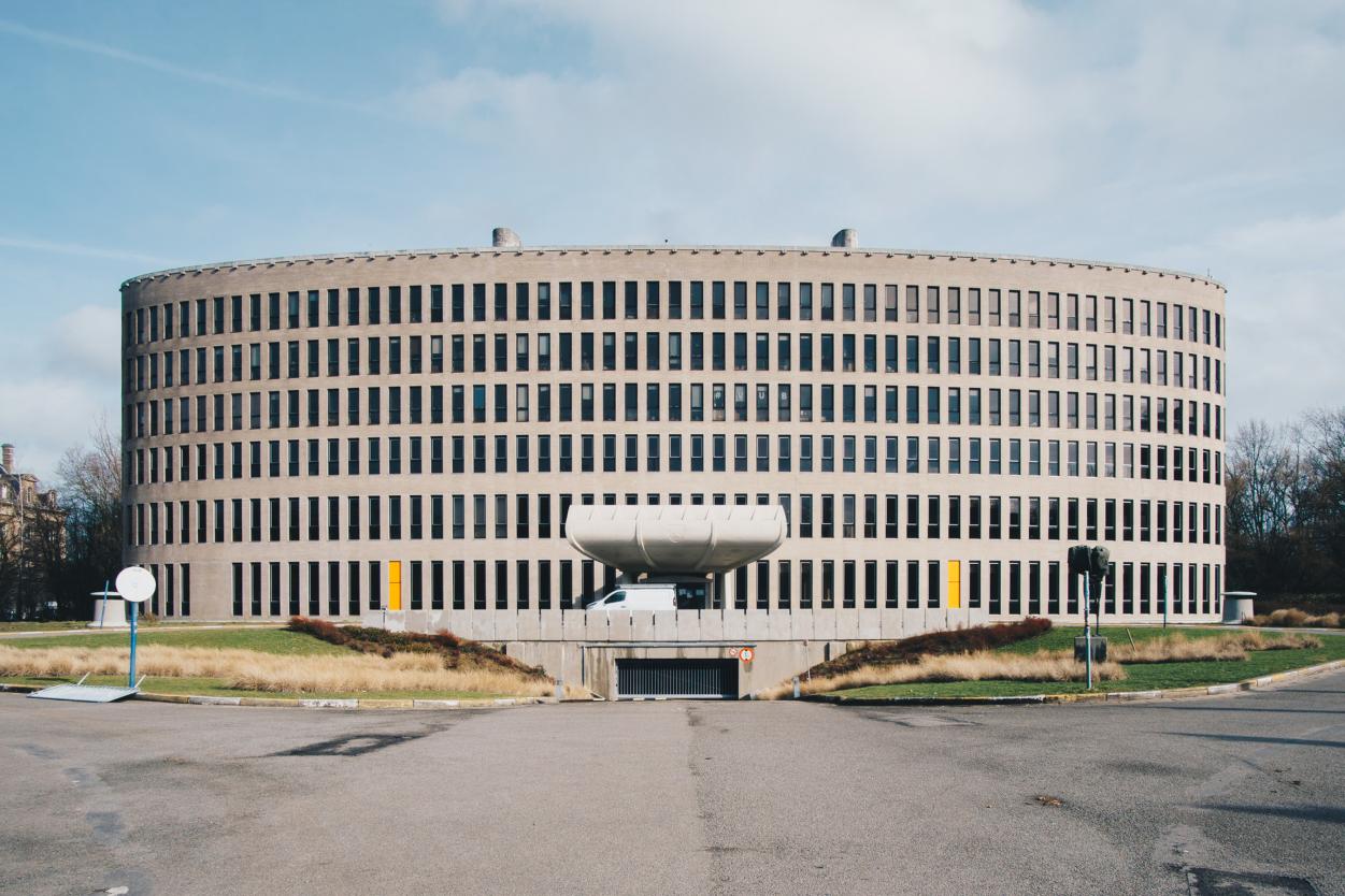 Gevel van Braemgebouw op Campus Etterbeek