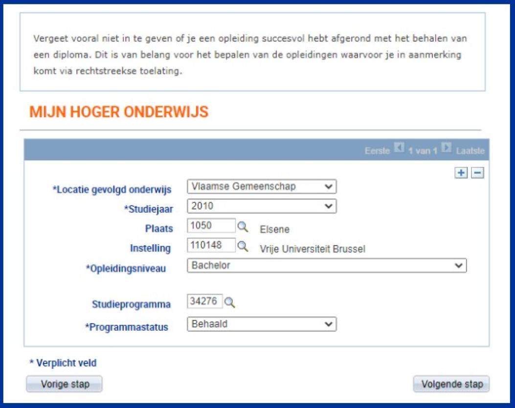 Hoger onderwijs Hoger onderwijs