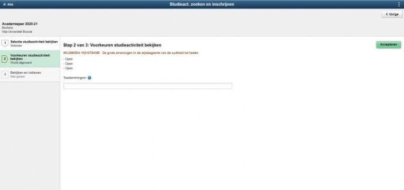 Vakkenregistratie Vakkenregistratie