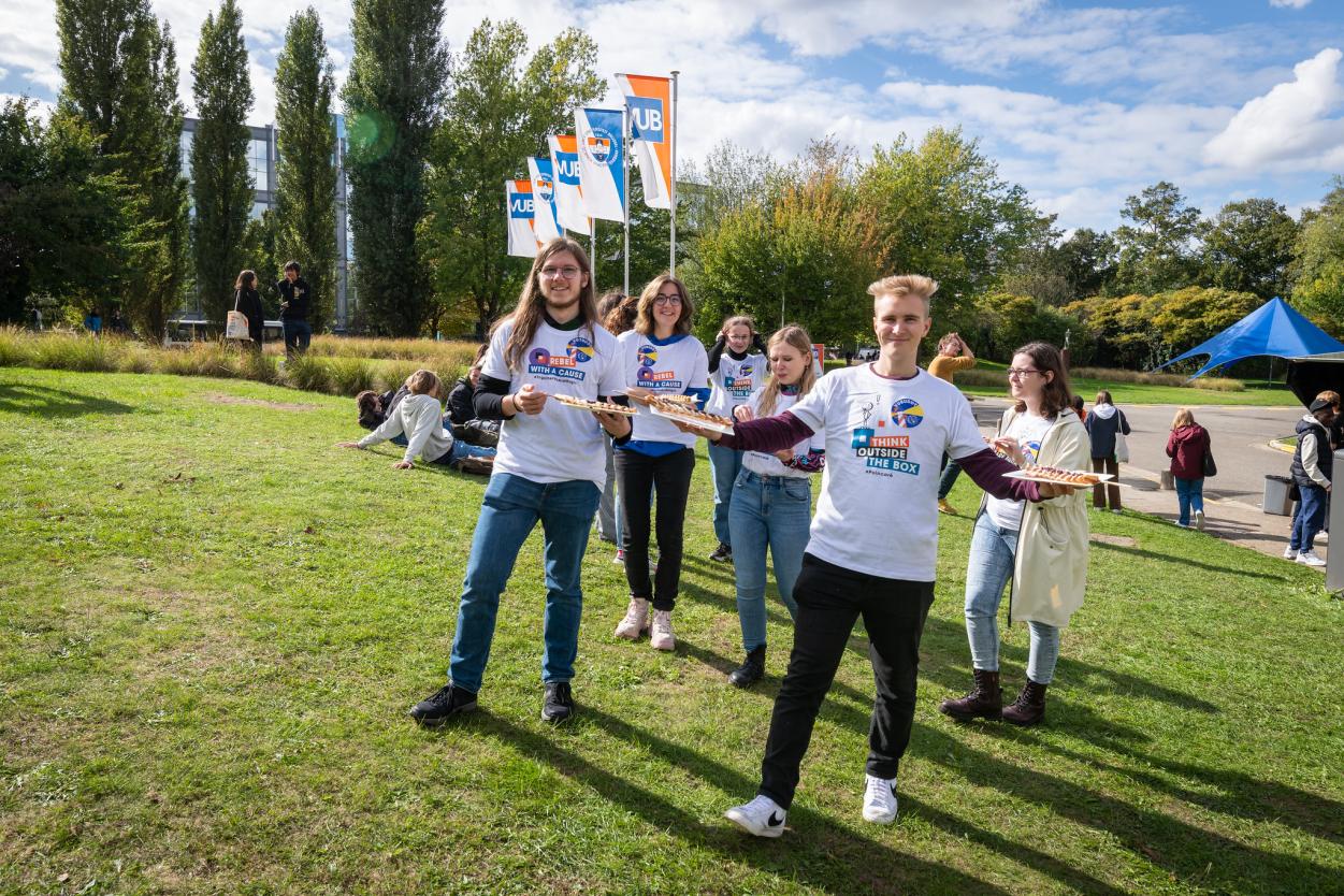 Onthaaldag VUB-studenten op onthaaldag
