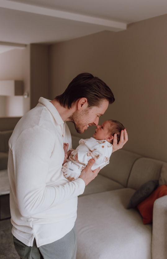 Mychal en zijn zoontje Seth