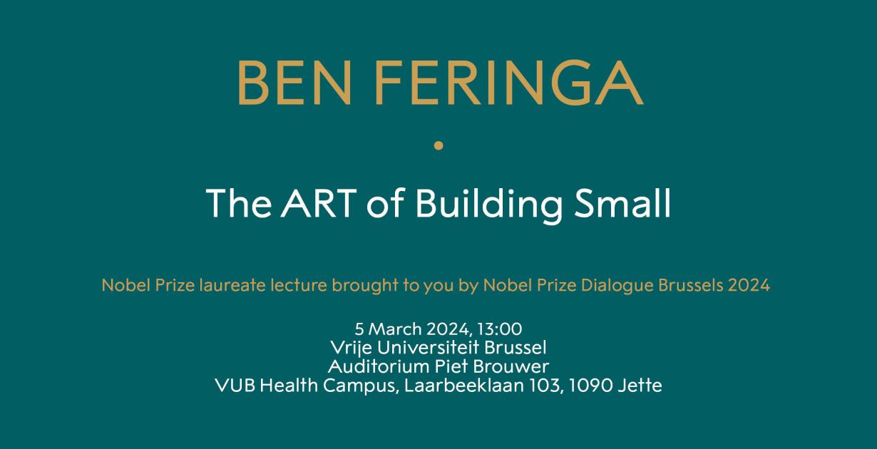 Lezing | The Art of Building Small, door Ben Feringa | Vrije ...