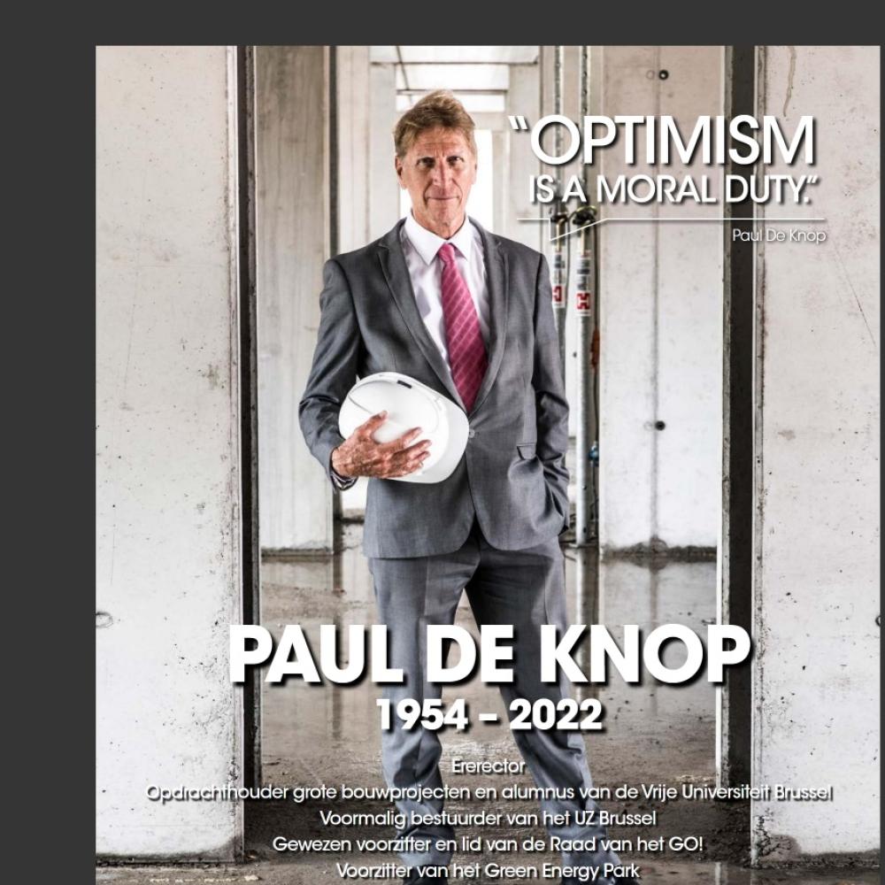 Cover herdenkingsmagazine Paul De Knop