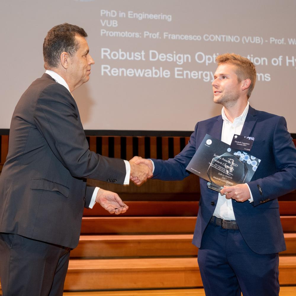 Diederik Coppitters Solvay Awar Diederik Coppitters Solvay Award