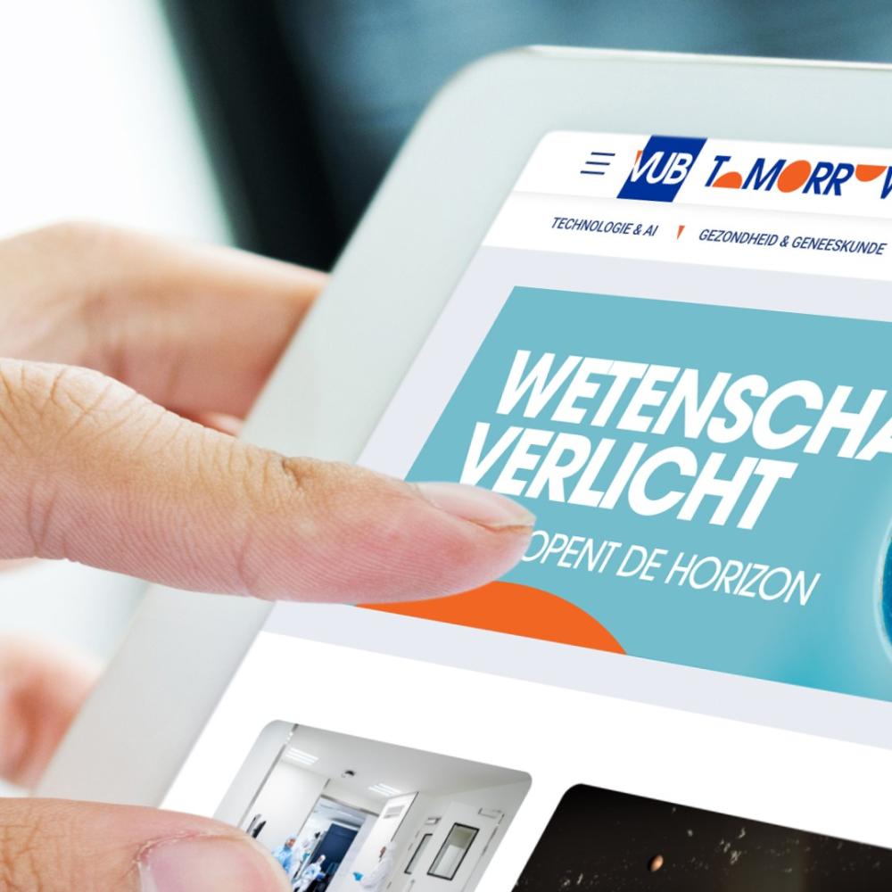 nieuw digitaal magazine VUB Tomorrow