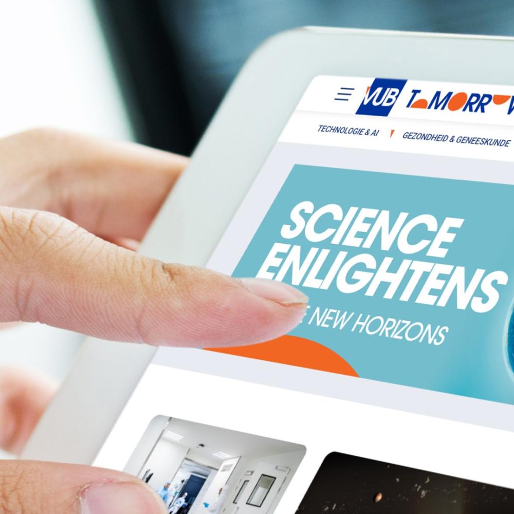 VUB Tomorrow, het nieuwe nieuwskanaal van de VUB