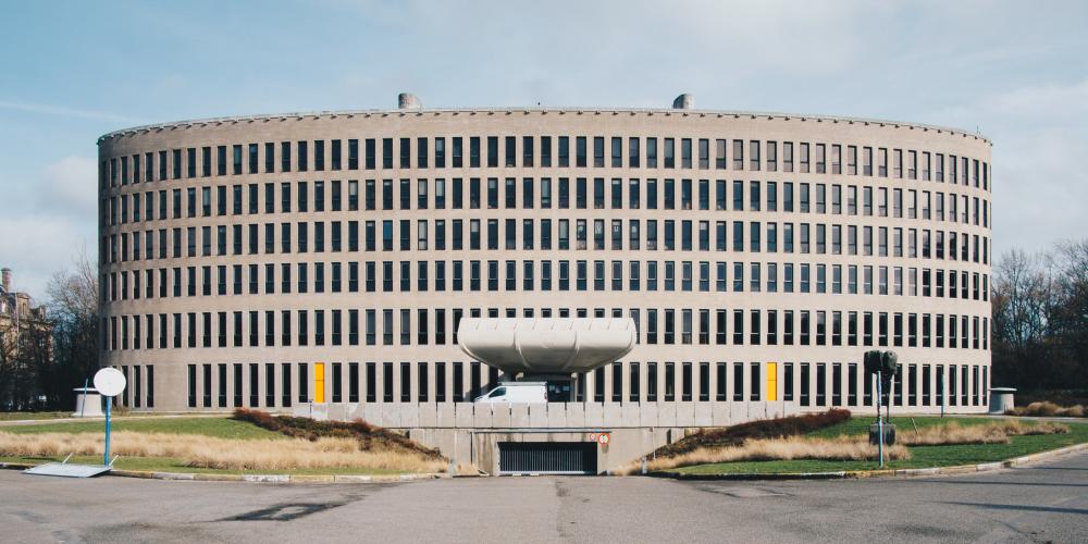 Gevel van Braemgebouw op Campus Etterbeek Gevel van Braemgebouw op Campus Etterbeek