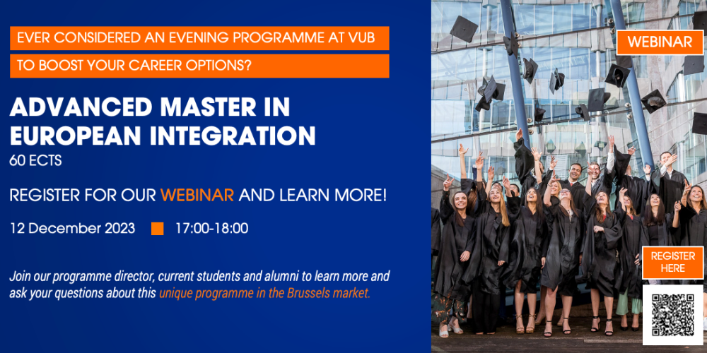 Webinar Advanced Master in European Integration Webinar Advanced Master in European Integration