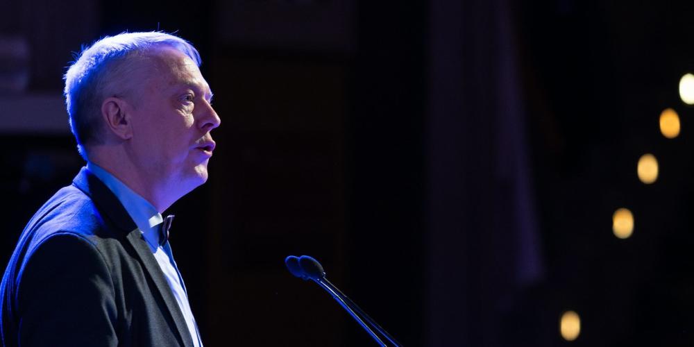 Jan Danckaert op nieuwjaarszitting 2024 Jan Danckaert op nieuwjaarszitting 2024