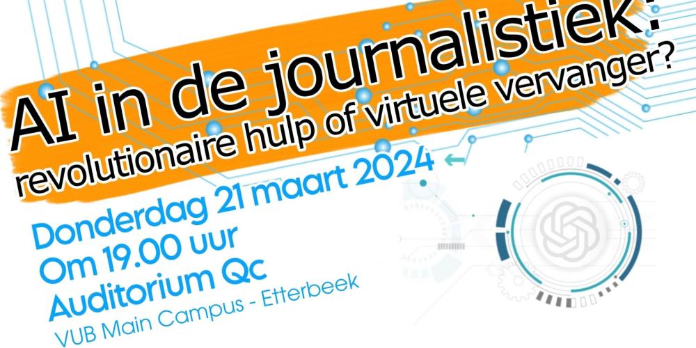 Debat AI in de journalistiek Campagnebeeld debat AI in de journalistiek