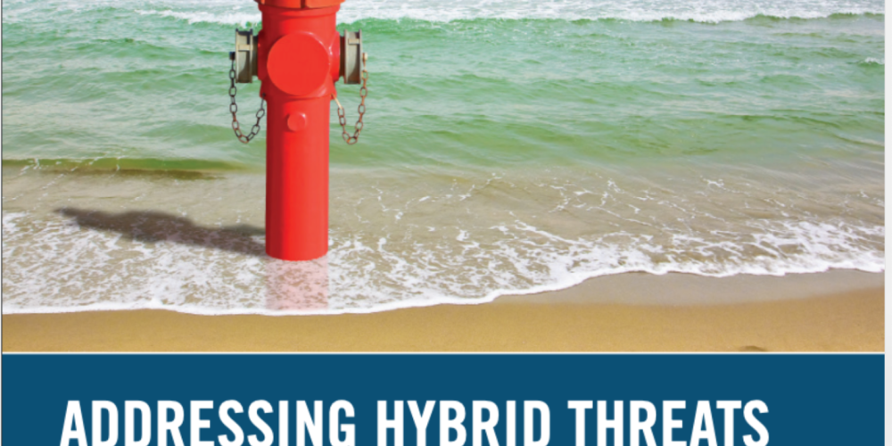 Book cover of Addressing Hybrid Threats