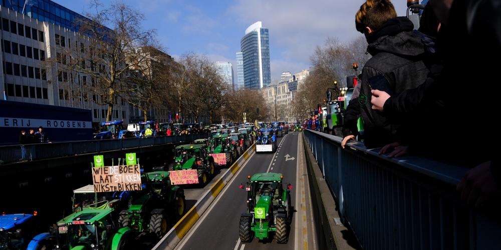 Boerenprotest in Brussel